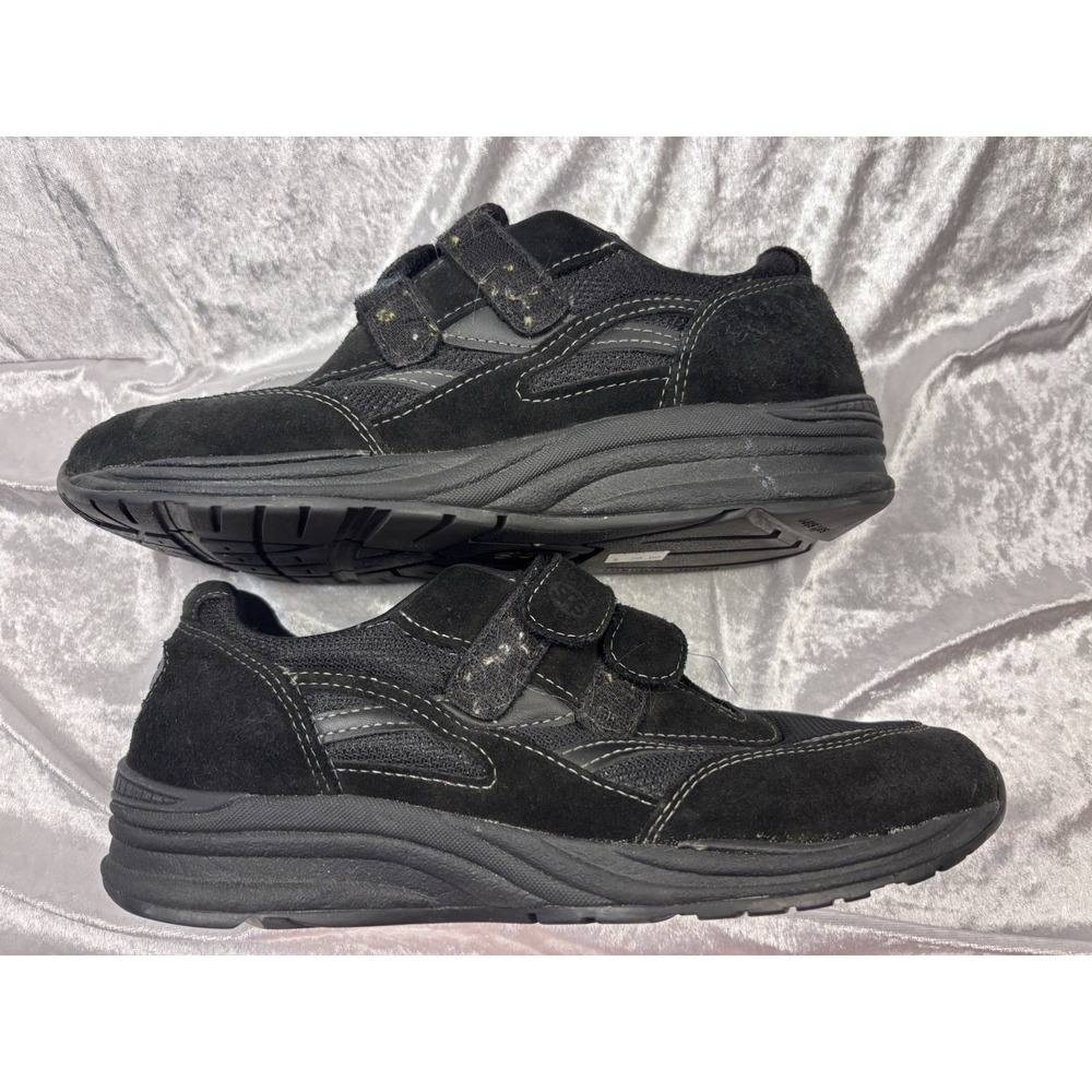 SAS JV Mesh Mens US 9.5M Walking Shoes Black Suede Low Top Athletic Sneakers